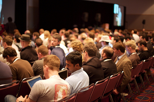 Conference crowd by supervillain, on Flickr