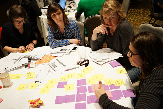 Digging deep into content modeling during a full-day Confab workshop. Photo © Sean Tubridy/Brain Traffic