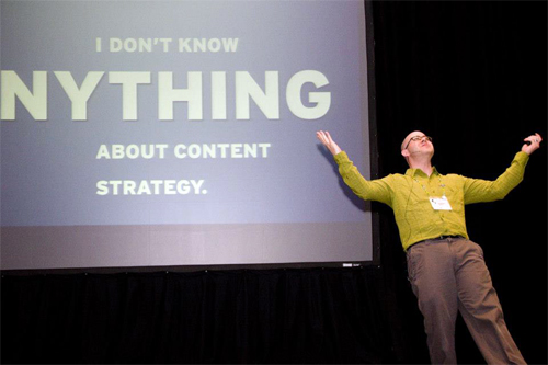 Jonathon Colman speaking at the Content Strategy Forum in Cape Town, South Africa. Photo © Paul Gilowey. Jonathon Colman speaking at the Content Strategy Forum in Cape Town, South Africa. Photo © Paul Gilowey.