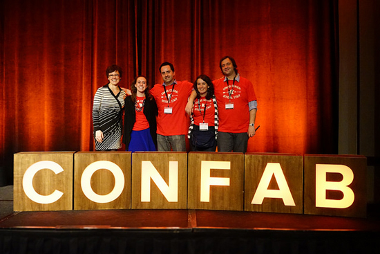 The people behind the show: Team Confab. Photo © Sean Tubridy/Brain Traffic The people behind the show: Team Confab. Photo © Sean Tubridy/Brain Traffic